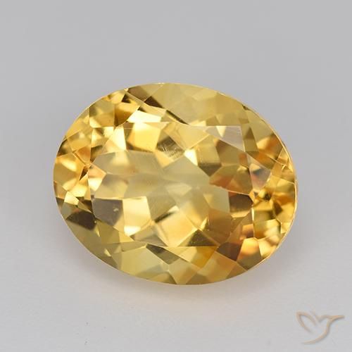 Citrino Arancio dorato naturale da 4.76 ct, Ovale, VVS-VS