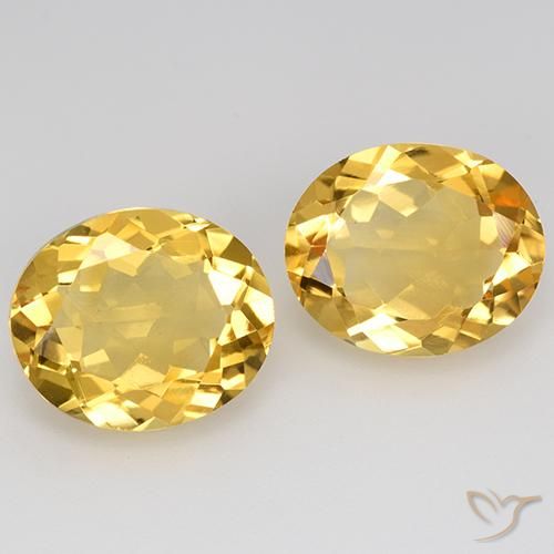 8.58ctw Naturale Dorato Citrino, Ovale, VVS-VS