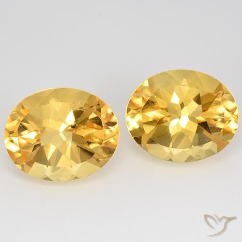 9.70ctw Naturale Oro brillante Citrino, Ovale, VVS-VS