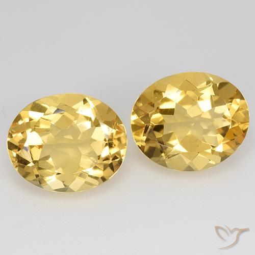 9.01ctw Naturale Oro Citrino, Ovale, VVS-VS