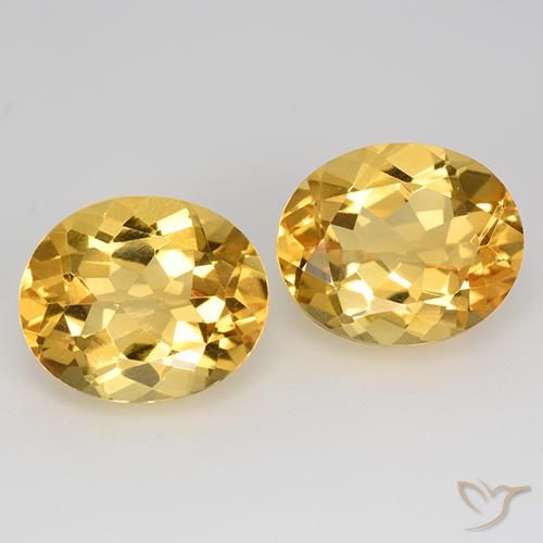 Citrino naturale dorato da 9,44 ct, taglio ovale, VVS-VS