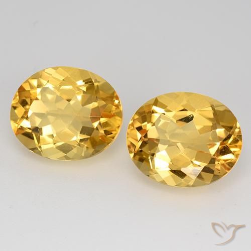 Citrino naturale dorato da 9,44 ct, taglio ovale, VVS-VS
