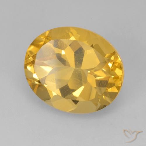 Citrino Oro brillante naturale da 4.43 ct, Ovale, VVS-VS