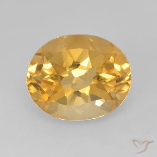 5.13ct Naturale Dorato scuro Citrino, Ovale, VVS-VS