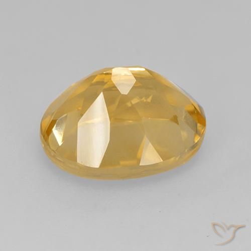Citrino Dorato scuro naturale da 5.13 ct, Ovale, VVS-VS