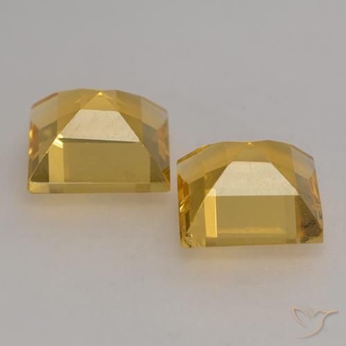 Gemme di Citrino Dorato naturale da 2.89 ct, Quadrato, VS