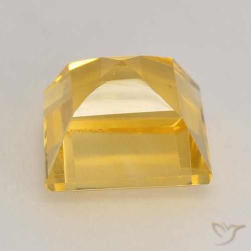 Citrino Dorato naturale da 3.44 ct, Quadrato, VVS-VS