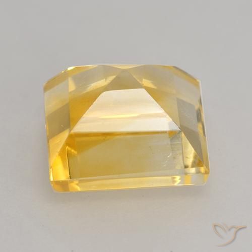 Citrino Dorato naturale da 3.43 ct, Quadrato, VS