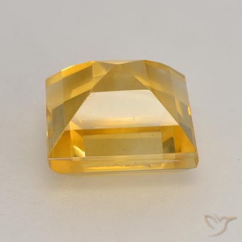 Citrino Dorato naturale da 3.11 ct, Quadrato, VVS-VS
