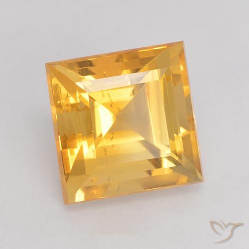 Citrino Oro brillante naturale da 3.68 ct, Quadrato, VS