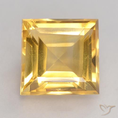 3.59ct Naturale Oro medio Citrino, Quadrato, VS