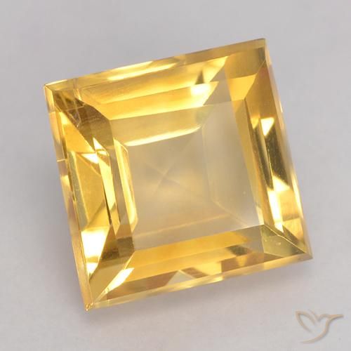 Citrino Oro medio naturale da 3.59 ct, Quadrato, VS