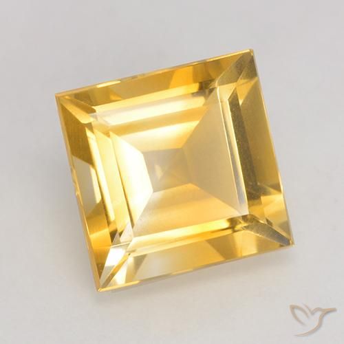Citrino Oro medio naturale da 3.31 ct, Quadrato, VS