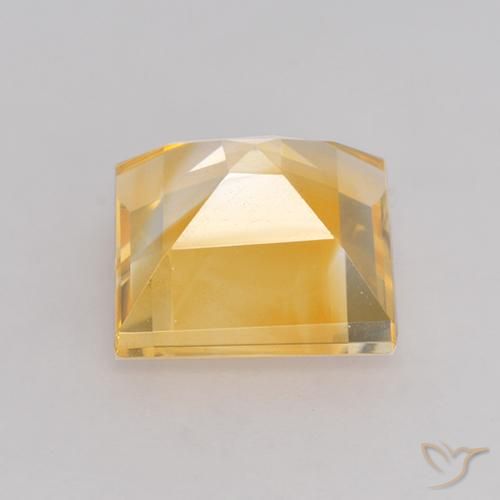 Citrino Oro medio naturale da 3.31 ct, Quadrato, VS