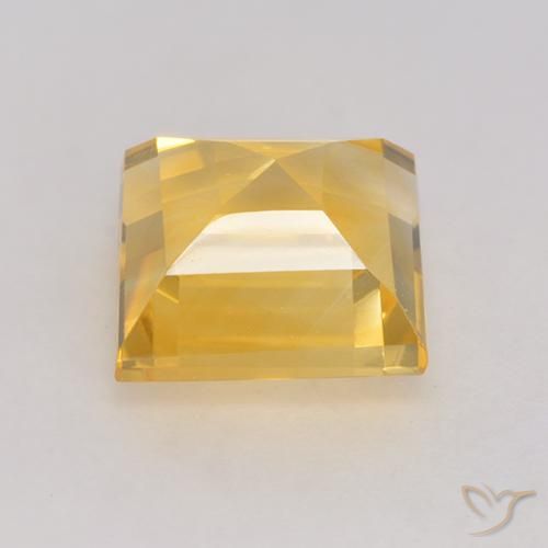 Citrino Dorato naturale da 3.56 ct, Quadrato, VVS-VS