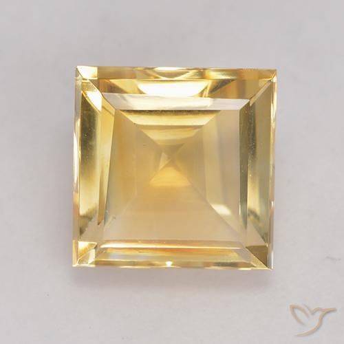 3.43ct Naturale Oro Citrino, Quadrato, VVS-VS