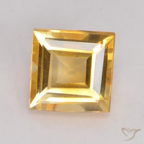 2.94ct Naturale Oro Citrino, Quadrato, VVS-VS