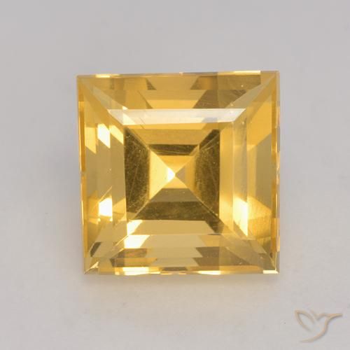 3.75ct Naturale Oro medio Citrino, Quadrato, VS