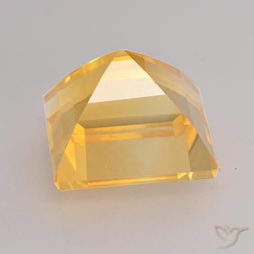 Citrino Oro medio naturale da 3.45 ct, Quadrato, VVS-VS