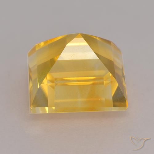 Citrino Oro medio naturale da 3.49 ct, Quadrato, VS