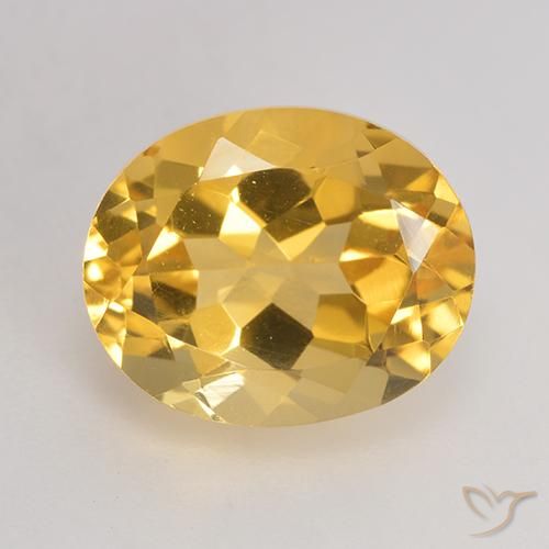 3.77ct Naturale Oro medio Citrino, Ovale, VVS-VS
