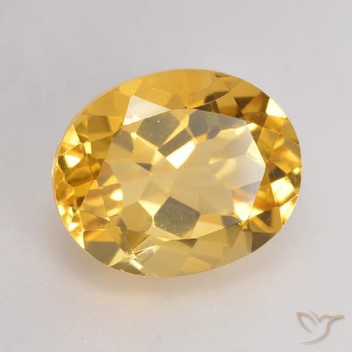 Citrino Oro medio naturale da 3.77 ct, Ovale, VVS-VS