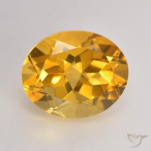 3.71ct Naturale Arancio dorato Citrino, Ovale, VVS-VS