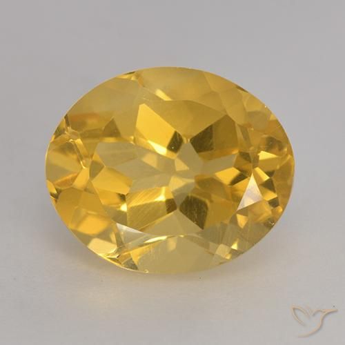 Citrino Arancio dorato naturale da 3.64 ct, Ovale, VVS-VS