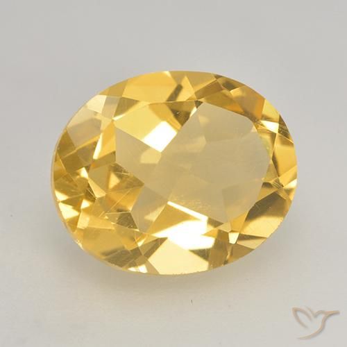 Citrino Dorato naturale da 3.28 ct, Ovale, VVS-VS