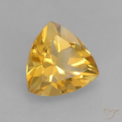 Citrino Oro medio naturale da 2.26 ct, Taglio trillion, VVS-VS