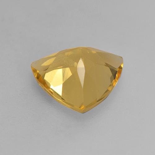 Citrino Arancio Dorato Profondo naturale da 1.74 ct, Taglio trillion, VVS-VS