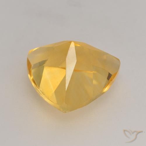 Citrino Dorato medio naturale da 2.22 ct, Taglio trillion, VVS-VS