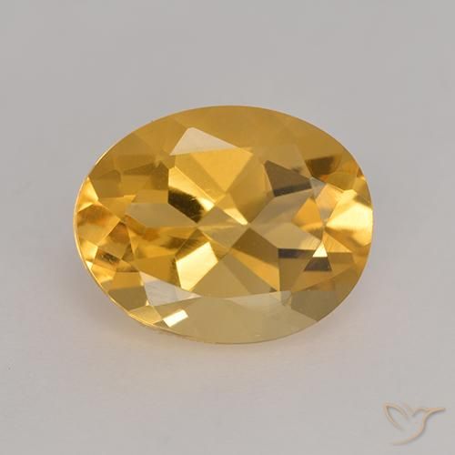 3.14ct Naturale Arancio-Oro Citrino, Ovale, VVS-VS
