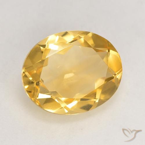 Citrino Oro medio naturale da 3.06 ct, Ovale, VVS-VS