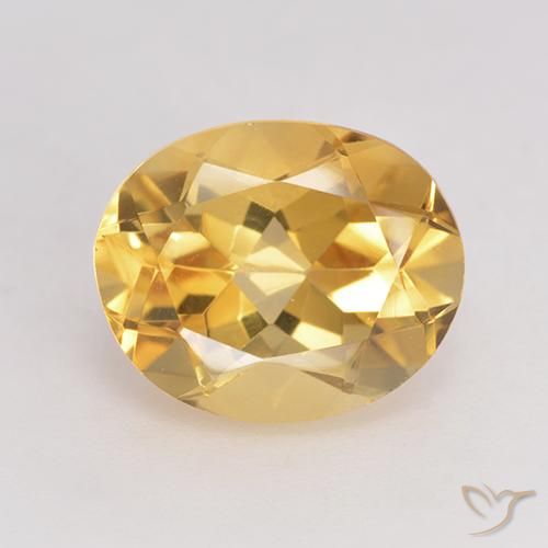 3.33ct Naturale Dorato Citrino, Ovale, VVS-VS