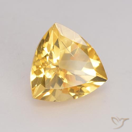 Citrino Oro medio naturale da 2.26 ct, Taglio trillion, VS