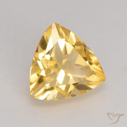 Citrino Oro medio naturale da 2.31 ct, Taglio trillion, VS