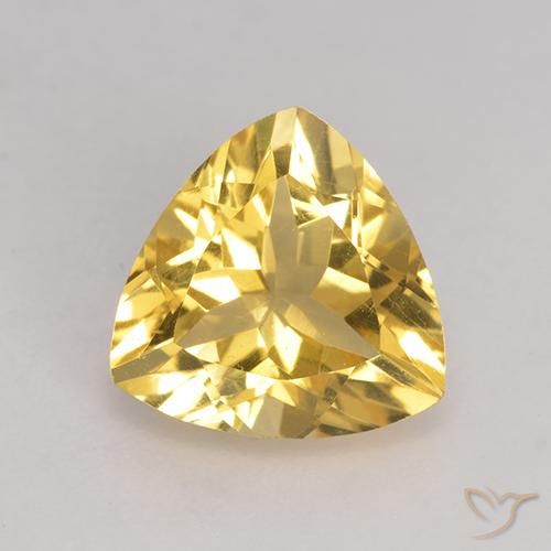 2.13ct Naturale Oro medio Citrino, Taglio trillion, VS