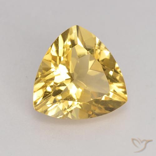 Citrino Oro medio naturale da 2.13 ct, Taglio trillion, VS