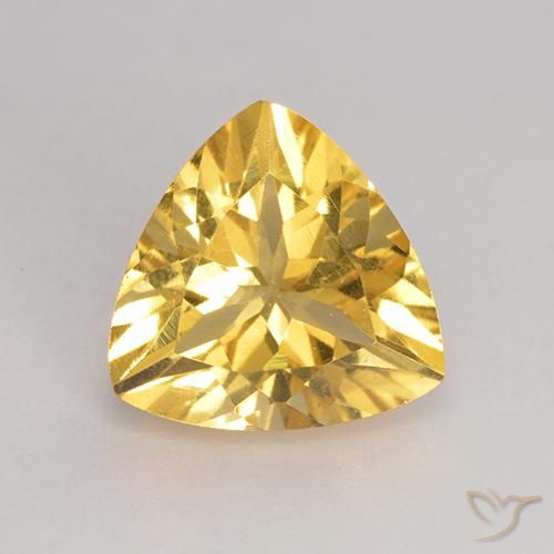 2.06ct Naturale Oro medio Citrino, Taglio trillion, VS