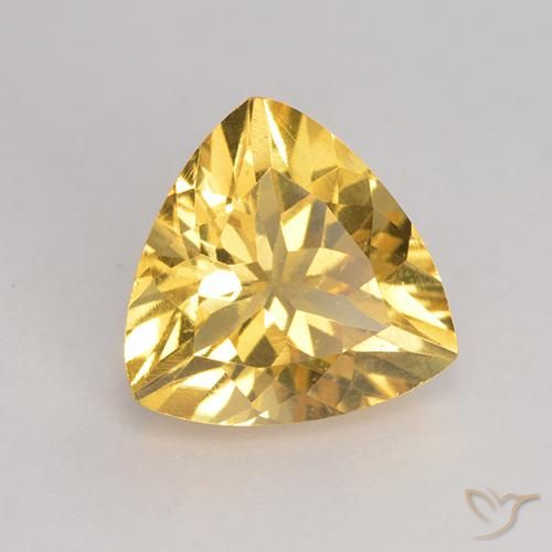 Citrino Oro medio naturale da 2.06 ct, Taglio trillion, VS