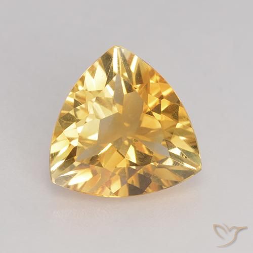 1.97ct Naturale Oro Citrino, Taglio trillion, VS