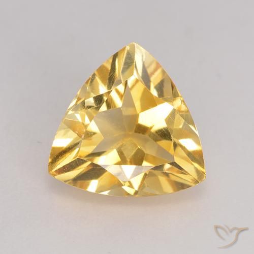 2.07ct Naturale Oro medio Citrino, Taglio trillion, VS