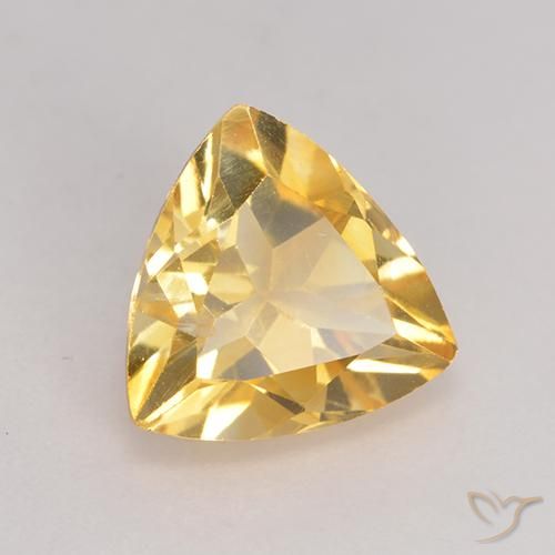Citrino Oro medio naturale da 2.07 ct, Taglio trillion, VS