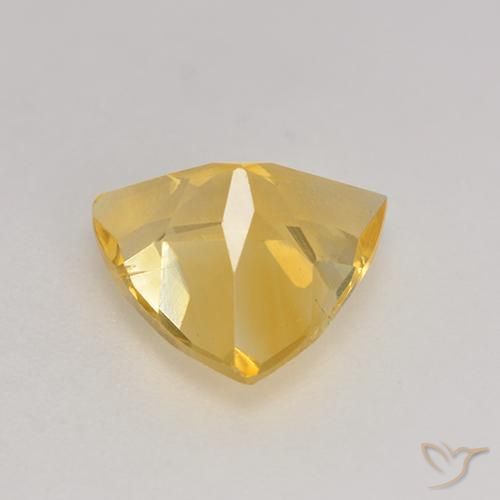 Citrino Oro medio naturale da 2.07 ct, Taglio trillion, VS