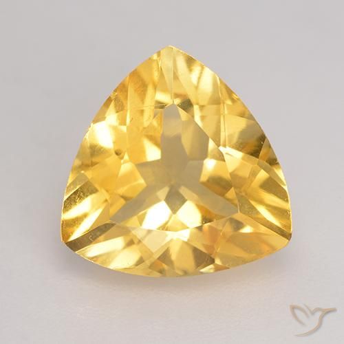 1.98ct Naturale Dorato Citrino, Taglio trillion, VVS-VS