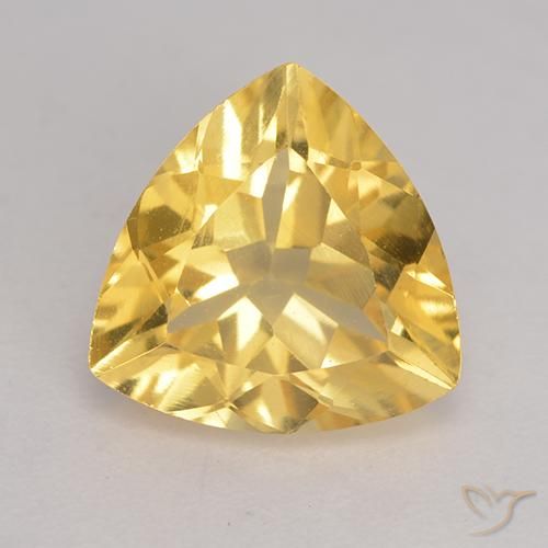1.93ct Naturale Dorato Citrino, Taglio trillion, VVS-VS