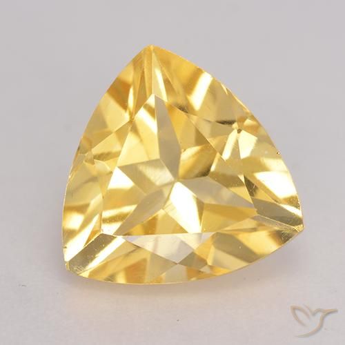 2.21ct Naturale Dorato Citrino, Taglio trillion, VVS-VS