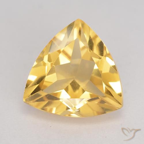 2.10ct Naturale Dorato Citrino, Taglio trillion, VVS-VS