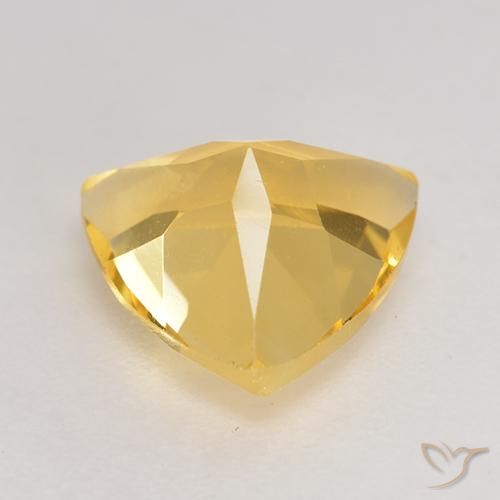 Citrino Dorato naturale da 2.10 ct, Taglio trillion, VVS-VS